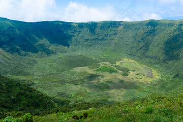 Caldeira in Faial island, Azores.