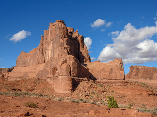 Fototapeta premium Rock formations in Arches National Park, Utah