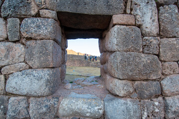 Archaeological Center of Puka Pukara, Cusco, Peru on October 5, 2014