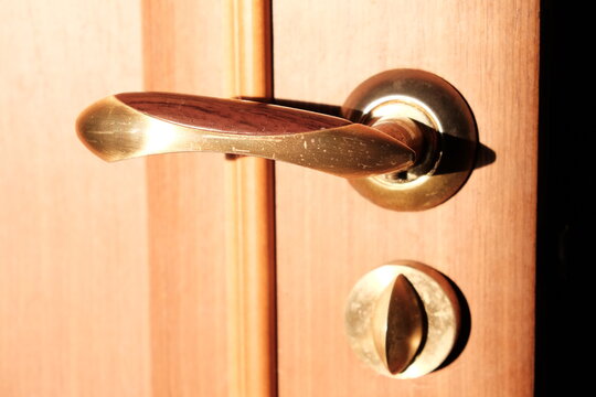 Old Gold Doorknob Close Up