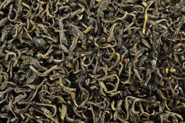 red chinese dian hun tea. Texture background macro photo.