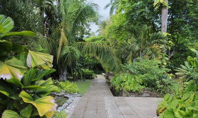Beautiful landscape scenery and pond