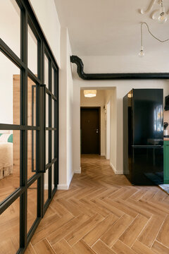 Corridor view of modern apartment