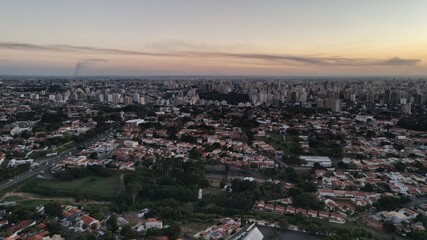 Por do Sol Campinas, Cidade, Brasil, São Paulo, Vista de cima, Vista cidade, prédios, imobiliária 