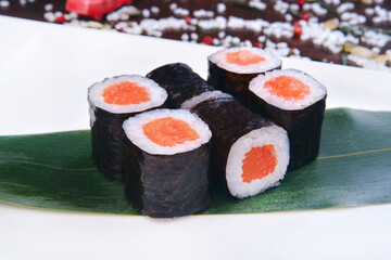 Sushi set, Japanese food, roll, Fresh and delicious sushi Japanese food.Image of Japanese food