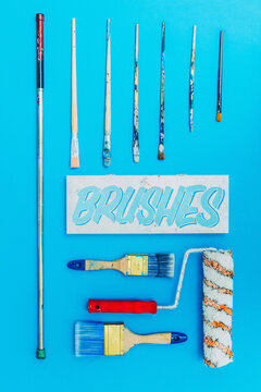 Street Artist Working Equipment -paint,brushes etc