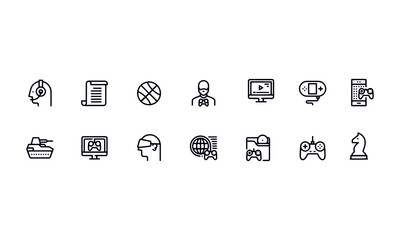  Video Game icons vector design 