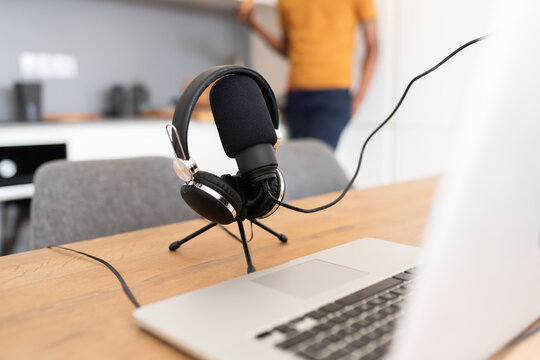 Microphone And Laptop 