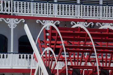 Red Riverboat Paddlee wheel