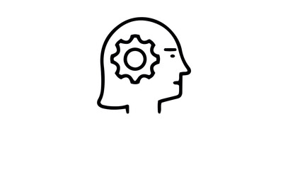 Artificial intelligence icon set