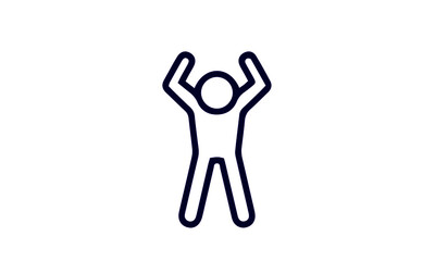 Obraz premium Basic posture icon set vector design 
