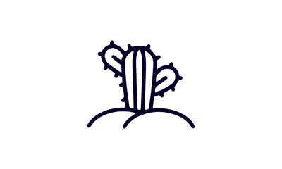 Cactus icon set vector design 