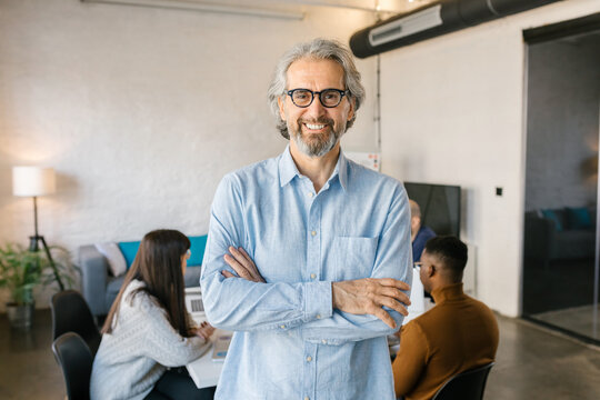 Portrait of a confident senior businessman in the office 