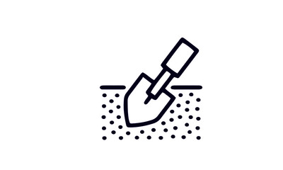  Soil line icon set vector design 