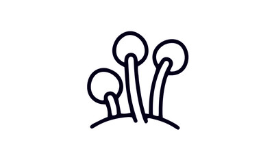  Soil line icon set vector design 