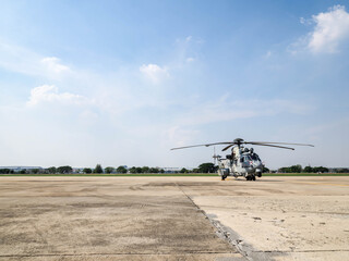 Fototapeta na wymiar Helicopter for air force.