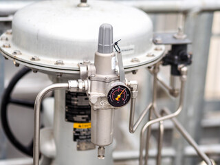 Control valve for control flow and pressure of process condition such water, steam and gas which popular apply to install in industrial, power plant, oil and gas with closed up.