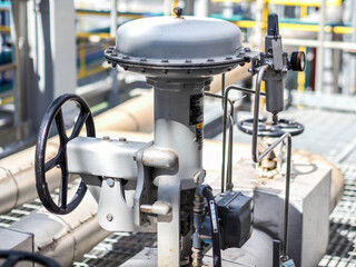 Control valve for control flow and pressure of process condition such water, steam and gas which popular apply to install in industrial, power plant, oil and gas with closed up.