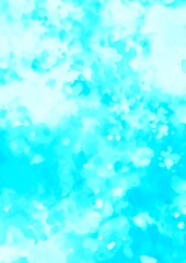 幻想的なキラキラ水色の水彩テクスチャ背景