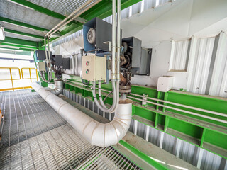 Soot blower systems of biomass power plant.