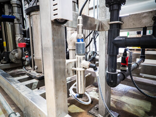 Analyzer to measurement Conductivity for monitoring and control water quality in industry zone at power plant.