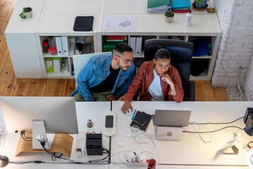 Coworkers at workplace