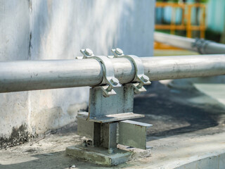 Support of water pipe in power plant.