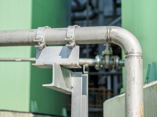 Support of water pipe in power plant.