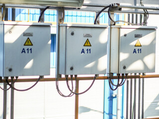 Local control panel stainless type in power plant for connection between filed instrument and control systems.