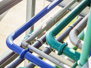 Support of water pipe in power plant.