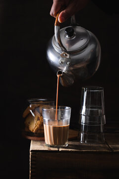 Pouring Masala Chai