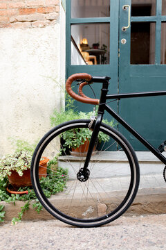 Street scene with bicycle
