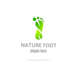 Foot care logo design concept vector