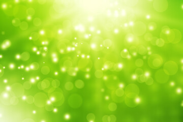 Obraz premium abstract green background bokeh blur light