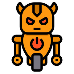 Robot line icon