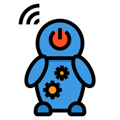 Robot line icon