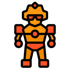 Robot line icon