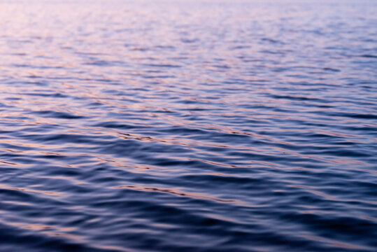 Water ripples gently on surface of lake