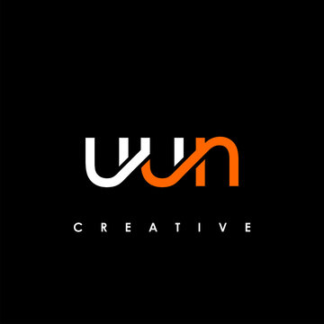 UUN Letter Initial Logo Design Template Vector Illustration