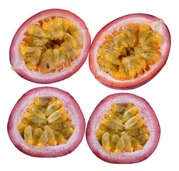  Passion fruit isolated on a white background