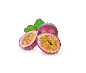  Passion fruit isolated on a white background