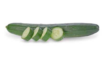 cucumbers isolated on white background