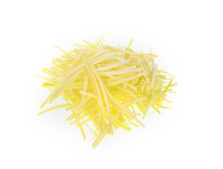 garlic chives isoalted on white background