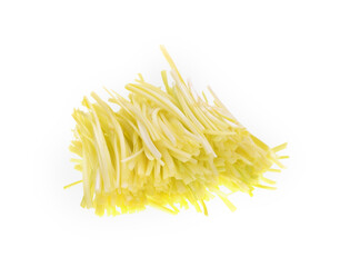 garlic chives isoalted on white background