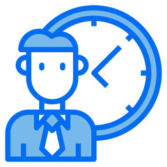 bussiness blue line icon
