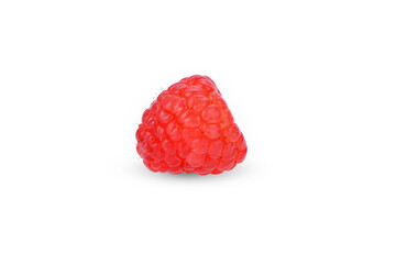 raspberry fruit isolated on white background