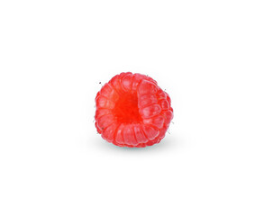 raspberry fruit isolated on white background