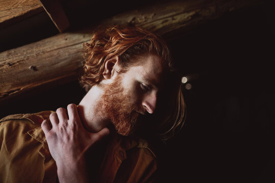 
portrait of ginger bearded guy