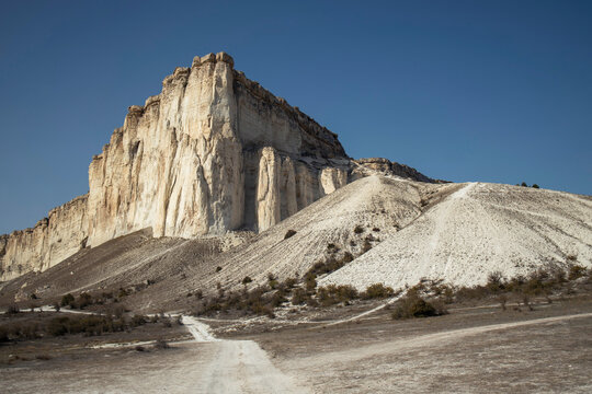 View on a beautiful, white rock  in Crimea