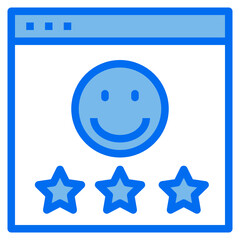 web blue line icon